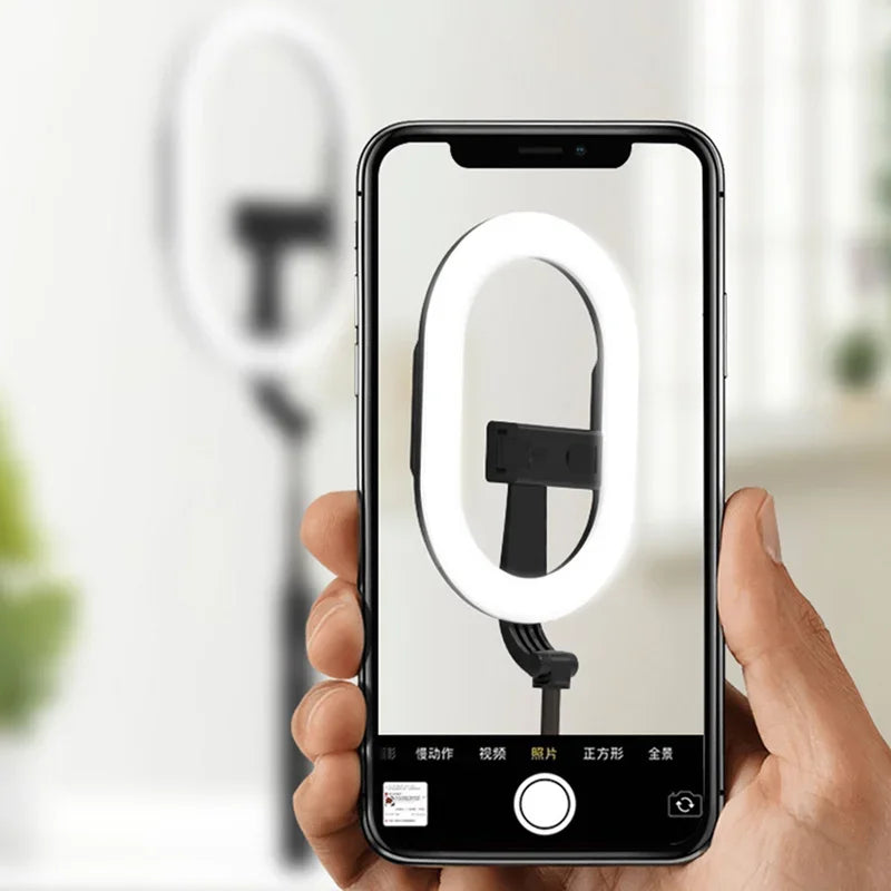 Selfie Ring Light Photography Led Rim Of Lamp With Optional Mobile Holder Mounting Tripod Stand Ringlight For Live Video Stream