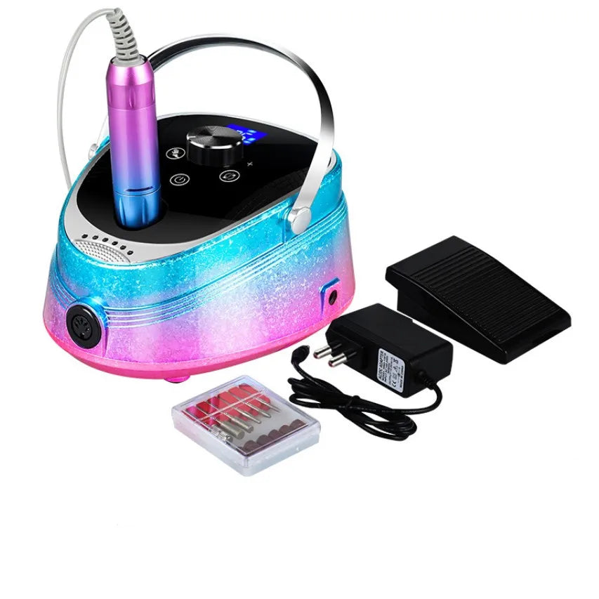 Rechargeable Nail Drill Machine 35000 RPM Nail Gel Polisher Portable Nail Drill For Manicure Milling Machine