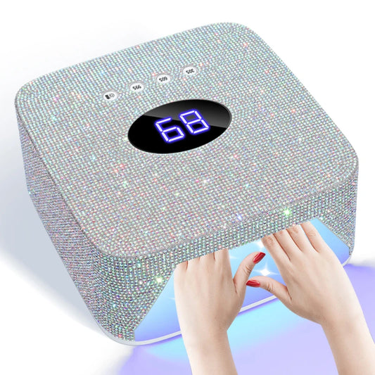 Rechargeable UV LED Lamp for Nails Bling-bling Cordless Gel Polish Dryer Machine 30LEDS Wireless Nail Dryer With Smart Sensor