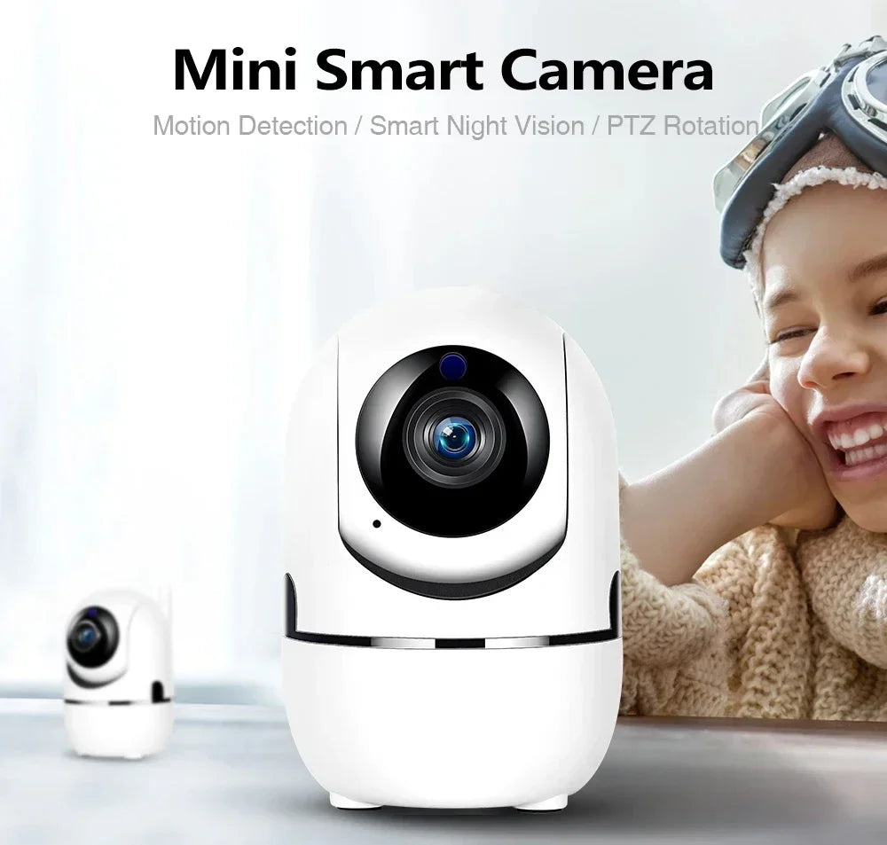 Ftycampro Plus WiFi IP Camera: Smart Home, Auto Tracking, 1080P, Full Night Vision, Wireless CCTV, Baby Security