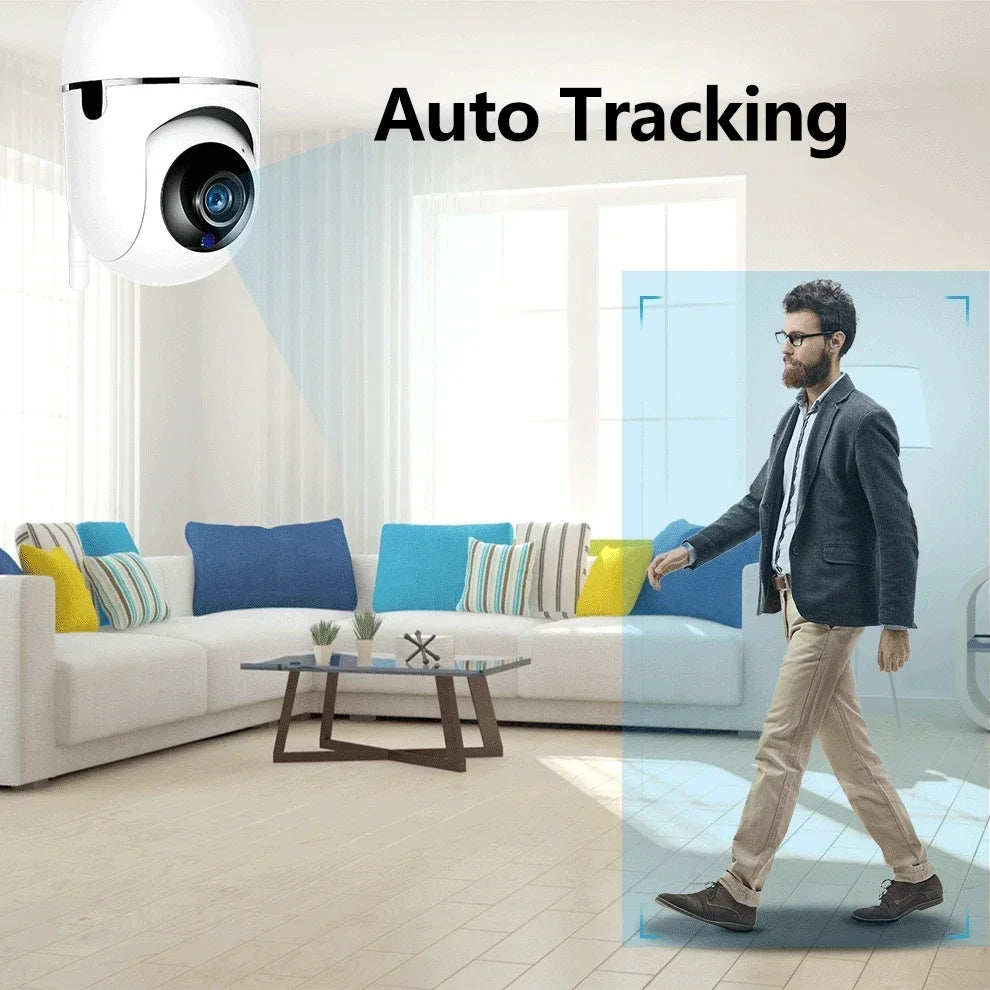 Ftycampro Plus WiFi IP Camera: Smart Home, Auto Tracking, 1080P, Full Night Vision, Wireless CCTV, Baby Security