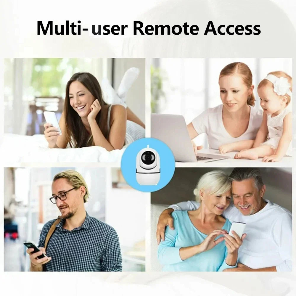 Ftycampro Plus WiFi IP Camera: Smart Home, Auto Tracking, 1080P, Full Night Vision, Wireless CCTV, Baby Security