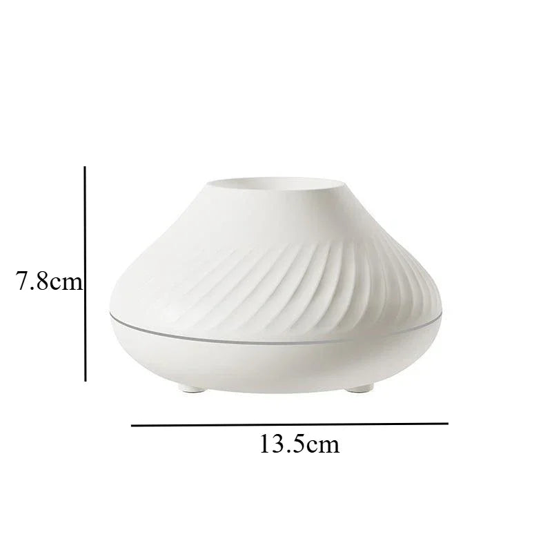 Volcanic Aroma Diffuser Essential Oil Lamp 130ml USB Portable Air Humidifier Essential for Home with Color Flame Night Light