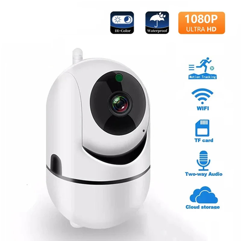 Ftycampro Plus WiFi IP Camera: Smart Home, Auto Tracking, 1080P, Full Night Vision, Wireless CCTV, Baby Security